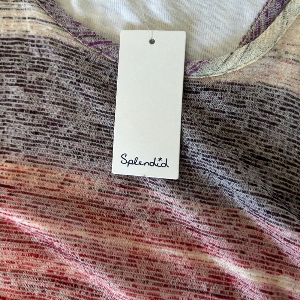 Splendid Racerback Striped Multicolor Tank Dress Women’s Size XS - Picture 5 of 6